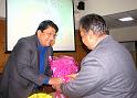 9 Sh. V.K.Goel Presenting the flowers to Sh. Dinesh Raghuvanshi